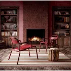 Outdoor Stackable Aluminium Chair Made in Italy, 2 Pieces - Shyla Viadurini