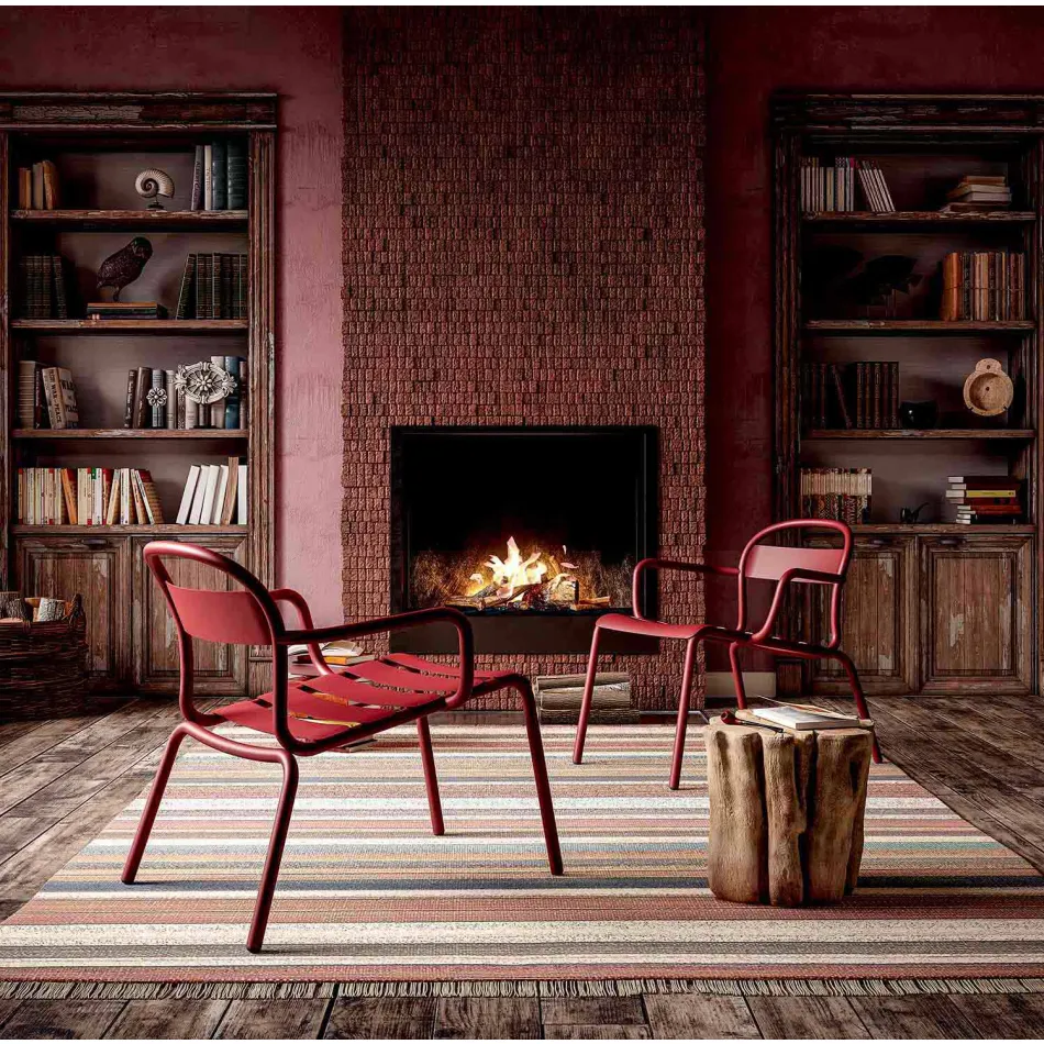 Outdoor Stackable Aluminium Chair Made in Italy, 2 Pieces - Shyla Viadurini