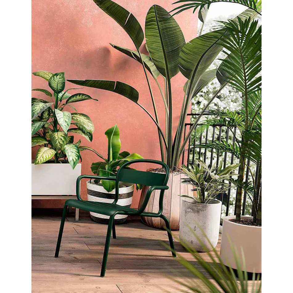 Outdoor Stackable Aluminium Chair Made in Italy, 2 Pieces - Shyla Viadurini