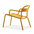 Stackable Outdoor Chaise Longue in Aluminium Made in Italy, 2 Pieces - Shyla