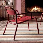 Outdoor Stackable Aluminium Chair Made in Italy, 2 Pieces - Shyla Viadurini