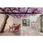 Outdoor Stackable Metal Chair Made in Italy, 4 Pieces - Prunella Viadurini