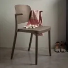 Stackable Outdoor Chair in Polypropylene Made in Italy, 4 Pieces - Bertina Viadurini