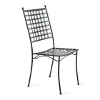 Outdoor Chair in Galvanized Steel Stackable 4 Pieces Made in Italy - Sibo Viadurini