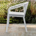 Outdoor Aluminium Chair with or Without Cushion, High Quality, 4 pcs - Filomena Viadurini