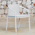 Aluminium Outdoor Chair with or Without Cushion, High Quality, 4 pcs - Filomena