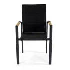 Outdoor Chair in Aluminium with Double Layer Textilene - Excursion Viadurini