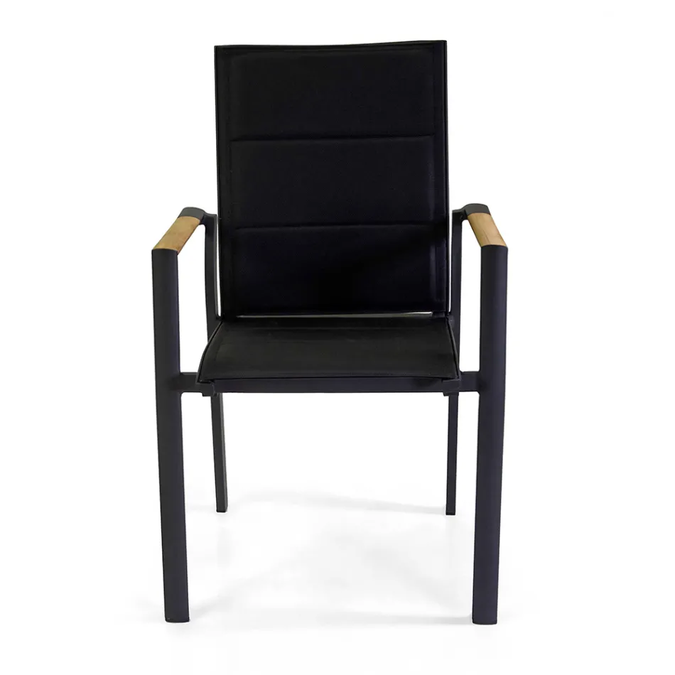 Outdoor Chair in Aluminium with Double Layer Textilene - Excursion Viadurini