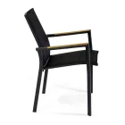 Outdoor Chair in Aluminium with Double Layer Textilene - Excursion Viadurini