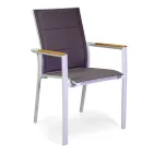 Outdoor Chair in Aluminium with Double Layer Textilene - Excursion Viadurini