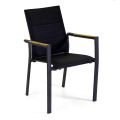 Outdoor Chair in Aluminium with Double Layer Textilene - Excursion