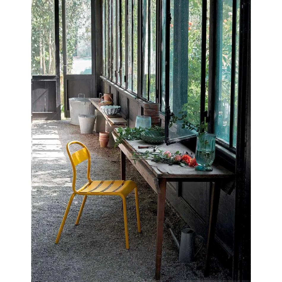 Outdoor Stackable Aluminium Chair Made in Italy, 4 Pieces - Ulyssa Viadurini