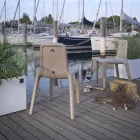 Outdoor Chair in Polyethylene 7 Colours Made in Italy 2 Pieces - Ronnie Viadurini