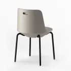 Outdoor Chair in Polyethylene and Aluminium Made in Italy 2 Pieces - Rizia Viadurini