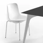 Outdoor Chair in Polyethylene and Aluminium Made in Italy 2 Pieces - Rizia Viadurini