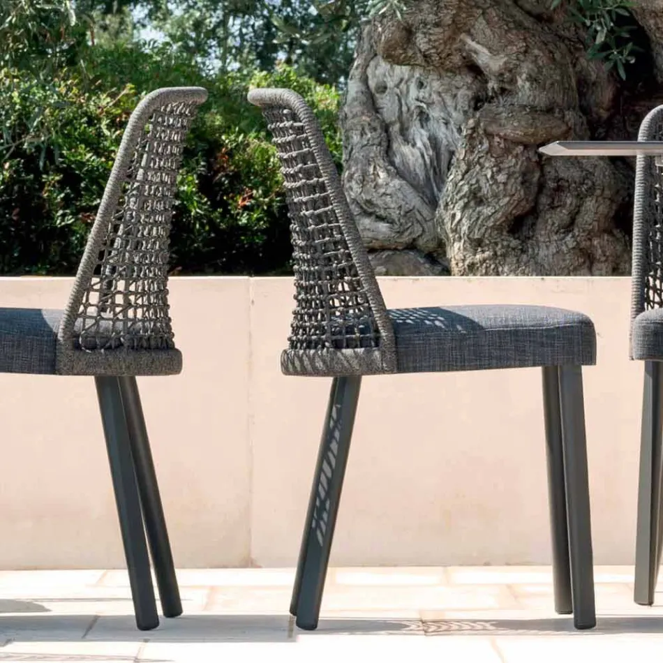 Varaschin Emma outdoor chair in fabric and aluminium design Viadurini