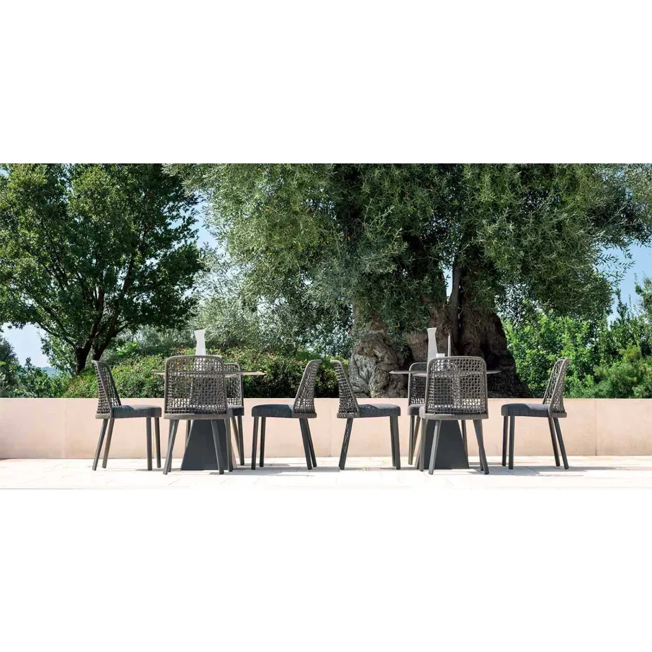 Varaschin Emma outdoor chair in fabric and aluminium design Viadurini