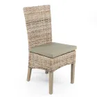 Garden Chair in Natural Fibre by Kubù - Flavio Viadurini