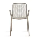Metal Garden Chair with Armrests Made in Italy 2 Pieces - Vikas Viadurini