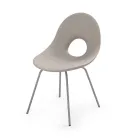 Garden Chair in Polyethylene and Aluminium Base Made in Italy - Ashley Viadurini