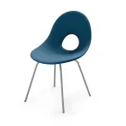 Garden Chair in Polyethylene and Aluminium Base Made in Italy - Ashley Viadurini