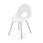 Garden Chair in Polyethylene and Aluminium Base Made in Italy - Ashley Viadurini