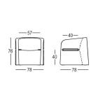 Garden Chair in Polyethylene and Birch Wood Made in Italy - Talula Viadurini