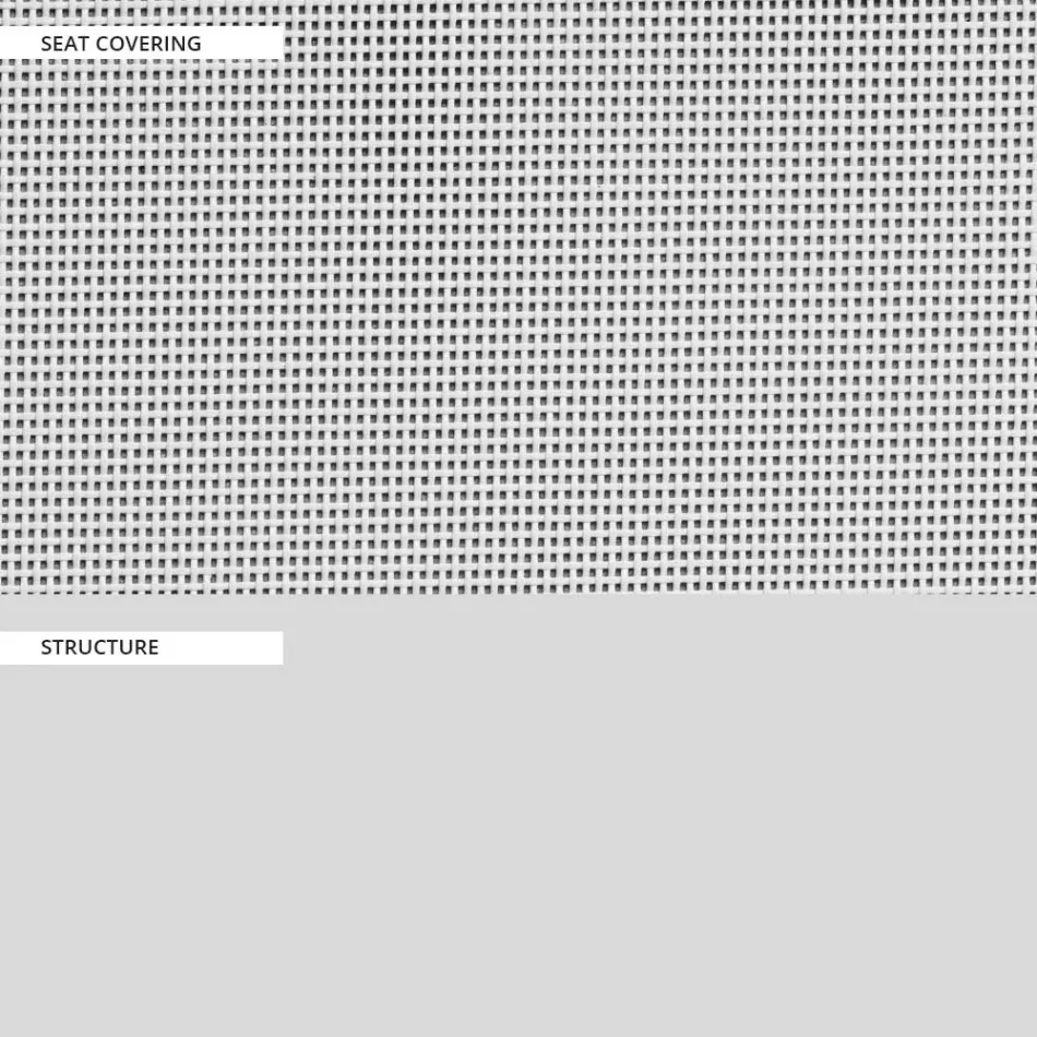 Garden Chair in Textilene and Aluminium Base Made in Italy - Milanka Viadurini