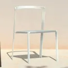 Garden Chair in Textilene and Aluminium Base Made in Italy - Milanka Viadurini