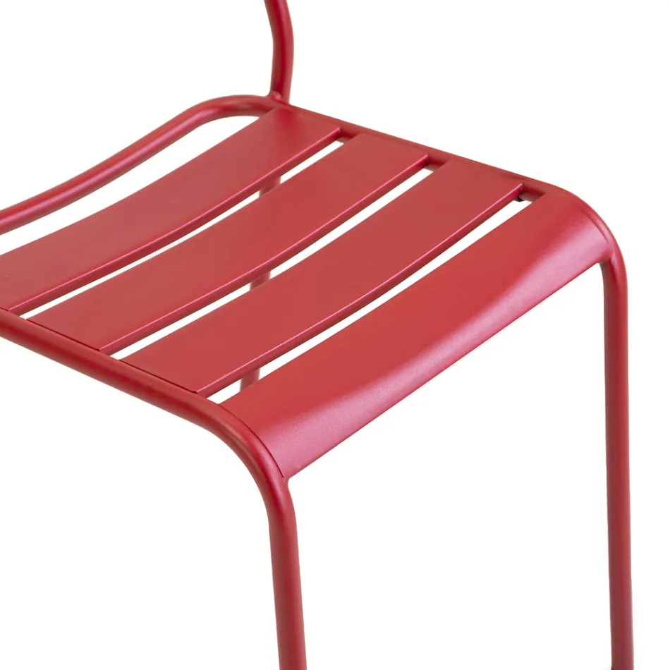 Garden Chair Made Entirely of Metal - Ribbon Viadurini