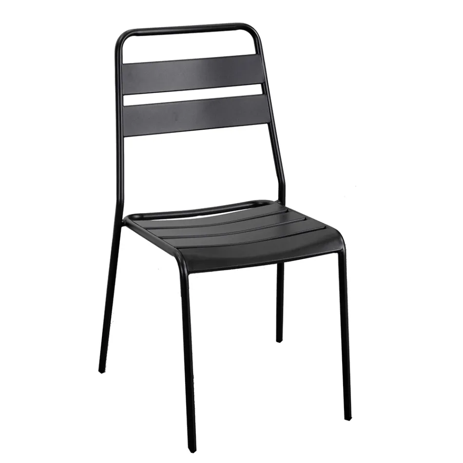 Garden Chair Made Entirely of Metal - Ribbon Viadurini