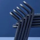 Garden Chair Aluminium Structure Made in Italy - Noss by Varaschin Viadurini