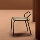 Garden Chair Aluminium Structure Made in Italy - Noss by Varaschin Viadurini