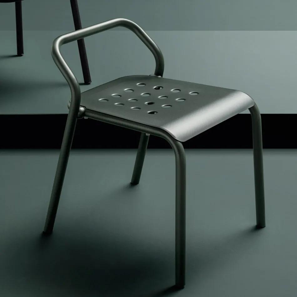 Garden Chair Aluminium Structure Made in Italy - Noss by Varaschin Viadurini