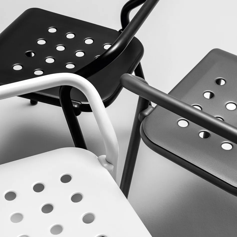 Garden Chair Aluminium Structure Made in Italy - Noss by Varaschin Viadurini