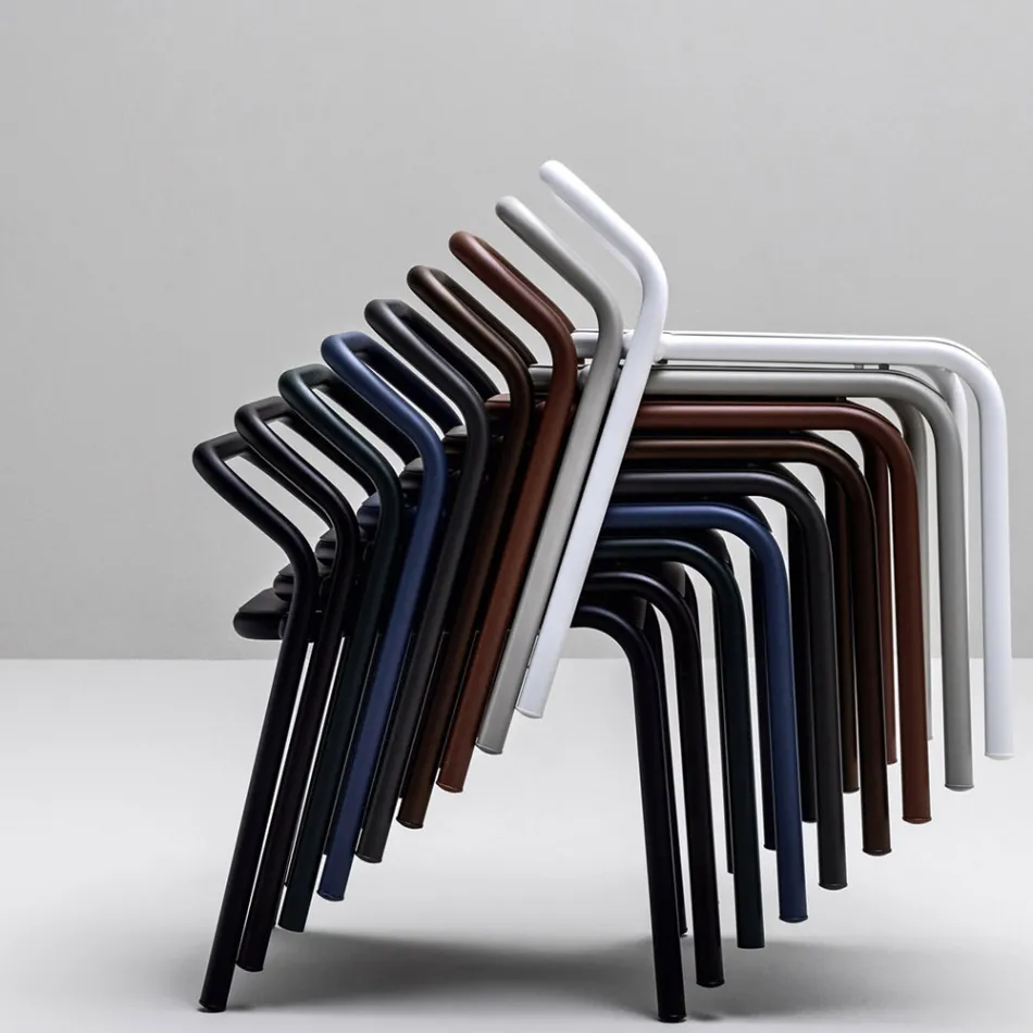 Garden Chair Aluminium Structure Made in Italy - Noss by Varaschin Viadurini