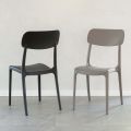 Indoor and Outdoor Stackable Chair in Polypropylene of Different Colours - Garima
