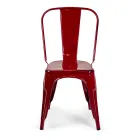 Indoor and Outdoor Chair Made of Iron in Different Colours - Stationery Viadurini