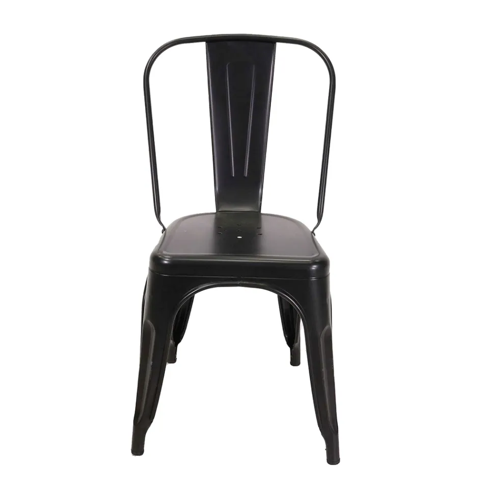 Indoor and Outdoor Chair Made of Iron in Different Colours - Stationery Viadurini