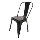 Indoor and Outdoor Chair Made of Iron in Different Colours - Stationery Viadurini