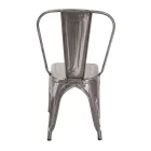 Indoor and Outdoor Chair Made of Iron in Different Colours - Stationery Viadurini