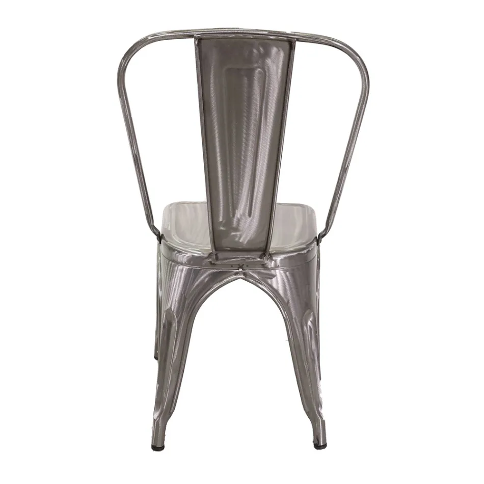 Indoor and Outdoor Chair Made of Iron in Different Colours - Stationery Viadurini