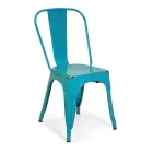 Indoor and Outdoor Chair Made of Iron in Different Colours - Stationery Viadurini