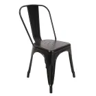 Indoor and Outdoor Chair Made of Iron in Different Colours - Stationery Viadurini