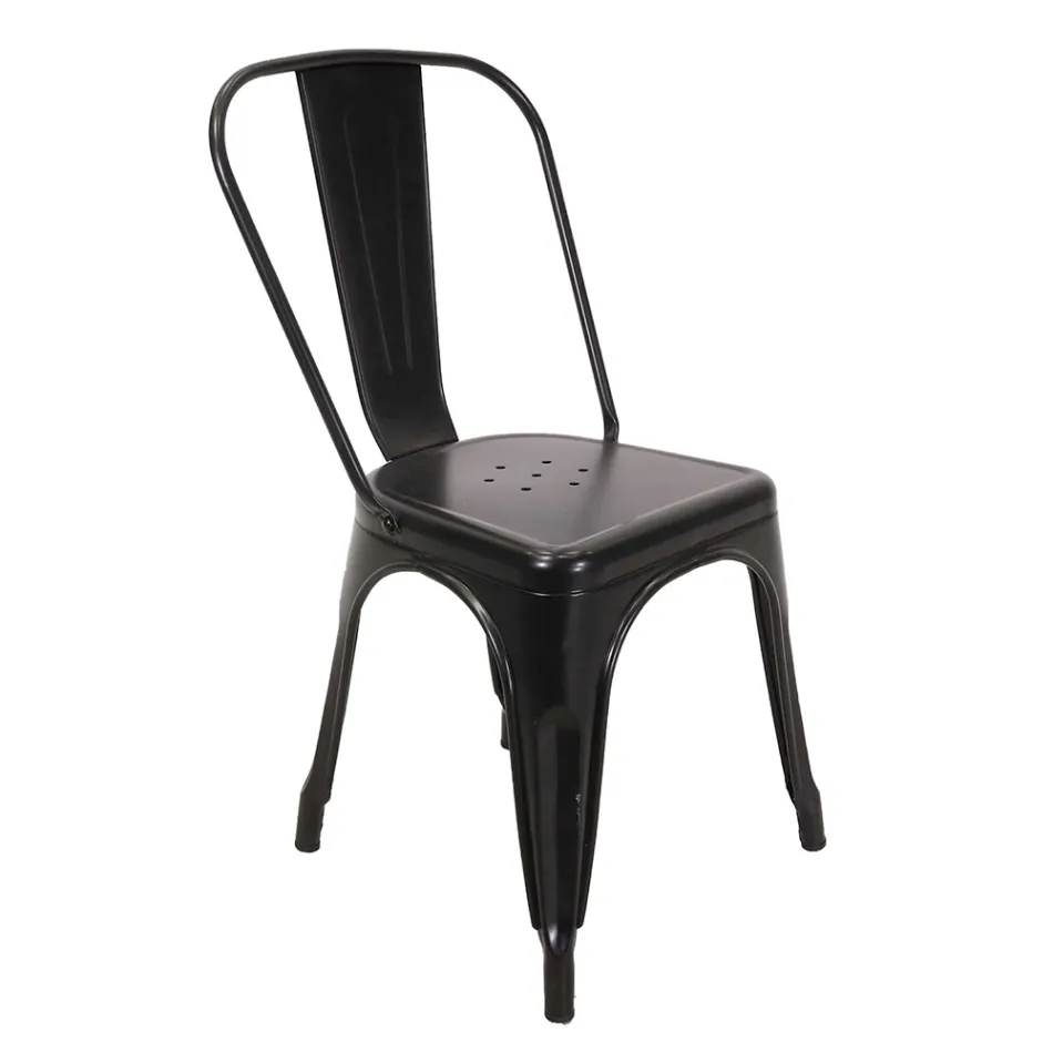 Indoor and Outdoor Chair Made of Iron in Different Colours - Stationery Viadurini