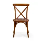 Stackable Indoor Chair in Elm Wood - Barriera Viadurini