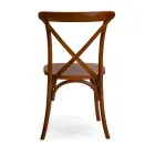 Stackable Indoor Chair in Elm Wood - Barriera Viadurini