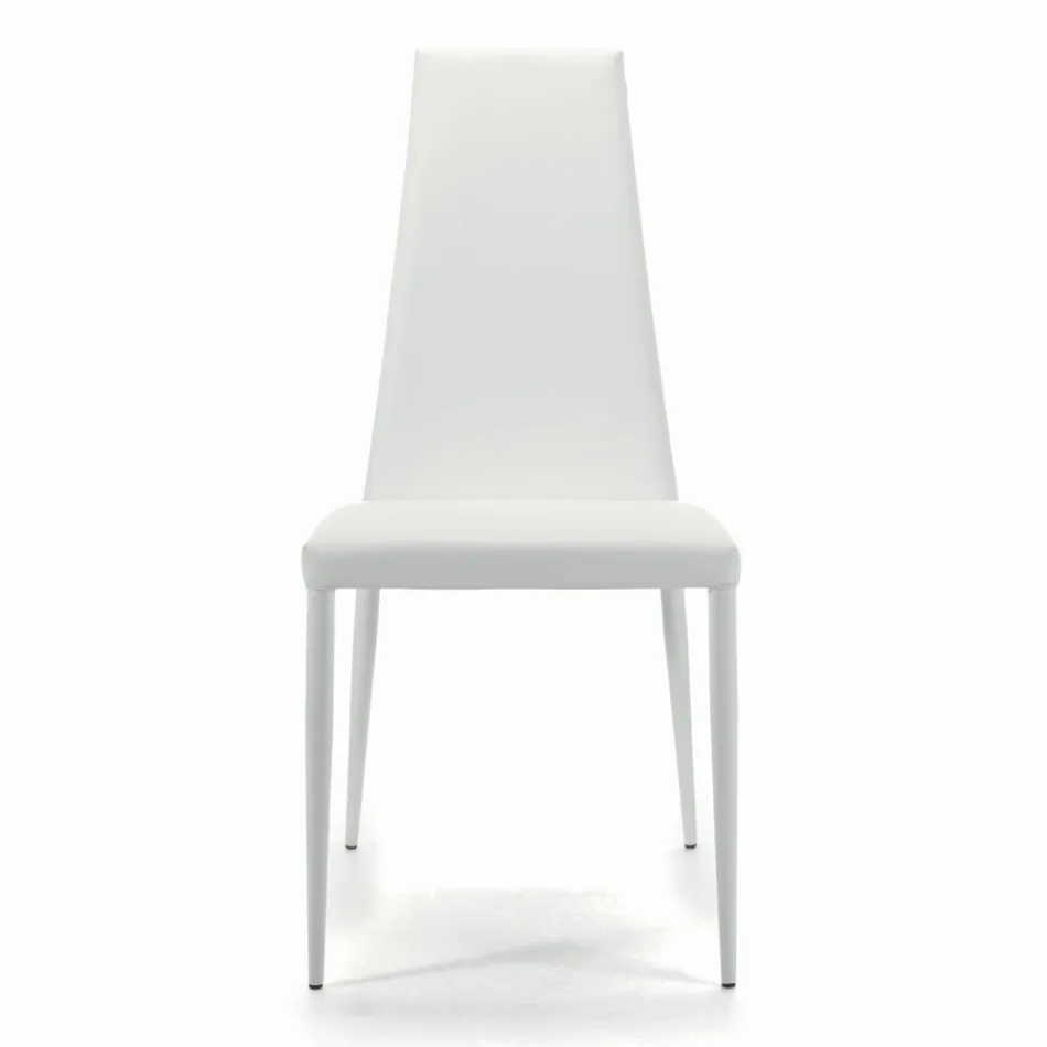 Indoor Chair Fully Padded and Upholstered Made in Italy - Trieste Viadurini