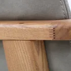 Dining Chair with Armrests in Ash Wood Made in Italy - Betsy Viadurini