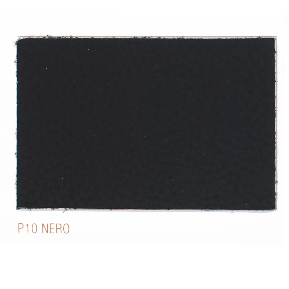 Dining Chair with Armrests Upholstered in Black Leather Made in Italy - Meyer Viadurini